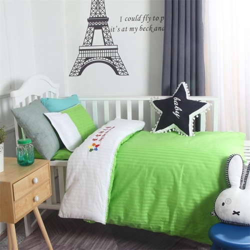 貝比佳星寶寶六件套幼兒園全棉套件批發定制圖片